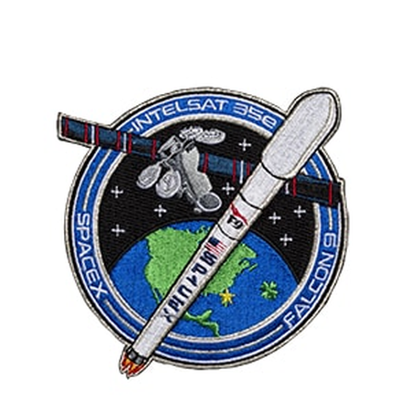 SPACEX INTELSAT 35e MISSION PATCH - The Space Store