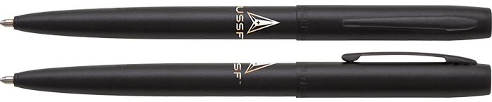 USSF Space Force BLACK CAP-O-MATIC SPACE PEN WITH LASER ENGRAVED SPACE FORCE INSIGNIA - The Space Store
