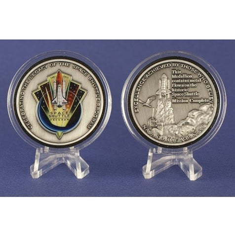 Space Shuttle Program Official NASA Commemorative Award - Silver Medallion - The Space Store