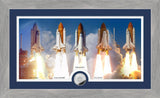Space Shuttle Frame with the 5 Space Shuttle with Space Shuttle Coin