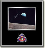 Frank Borman 'EARTHRISE' 8" X 10" Autographed Framed Photo Black Mat - The Space Store