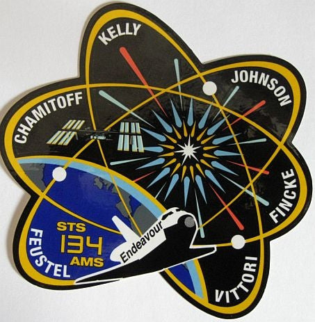 STS-134 Mission Sticker - The Space Store