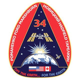 Expedition 34 Mission Sticker - The Space Store