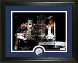 Space Shuttle Frame Night Launch with Space Shuttle Coin - The Space Store