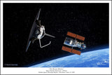 SPACE SHUTTLE & HUBBLE TELESCOPE - "THE RESCUE MISSION"- Giclee - The Space Store