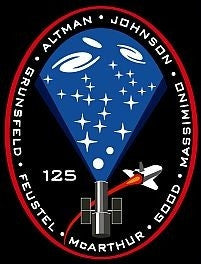 STS-125 Mission Sticker - The Space Store