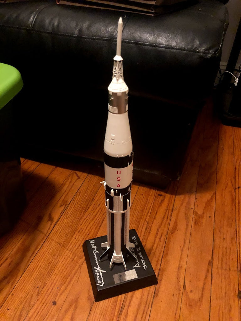 Saturn 1B 1/144 Scale Model Signed By Alan Bean And Walt Cunningham ...