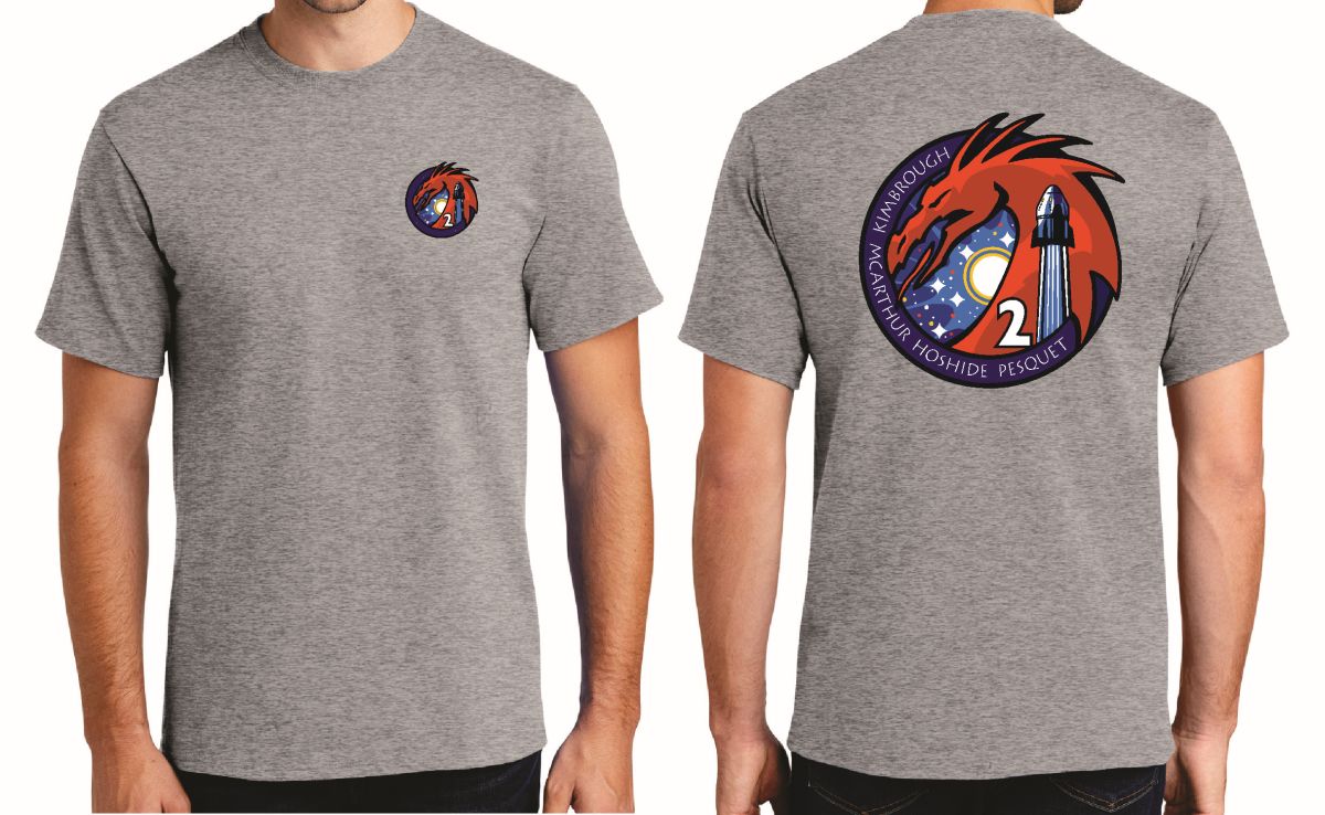 NASA SpaceX Crew-2 Mission Adult T-Shirt - The Space Store