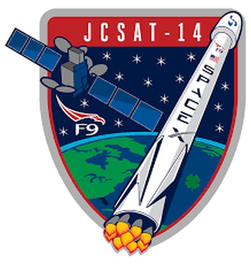 F9 JCSAT 14 MISSION PATCH - The Space Store