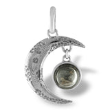 Moon Rock Pendant with real lunar meteorite granules with 20