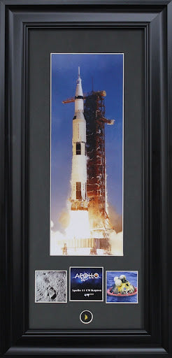Apollo II 50th Ann. photos with Authentic kapton foil piece - The Space Store