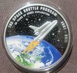 Cook Islands Space Shuttle coin - The Space Store