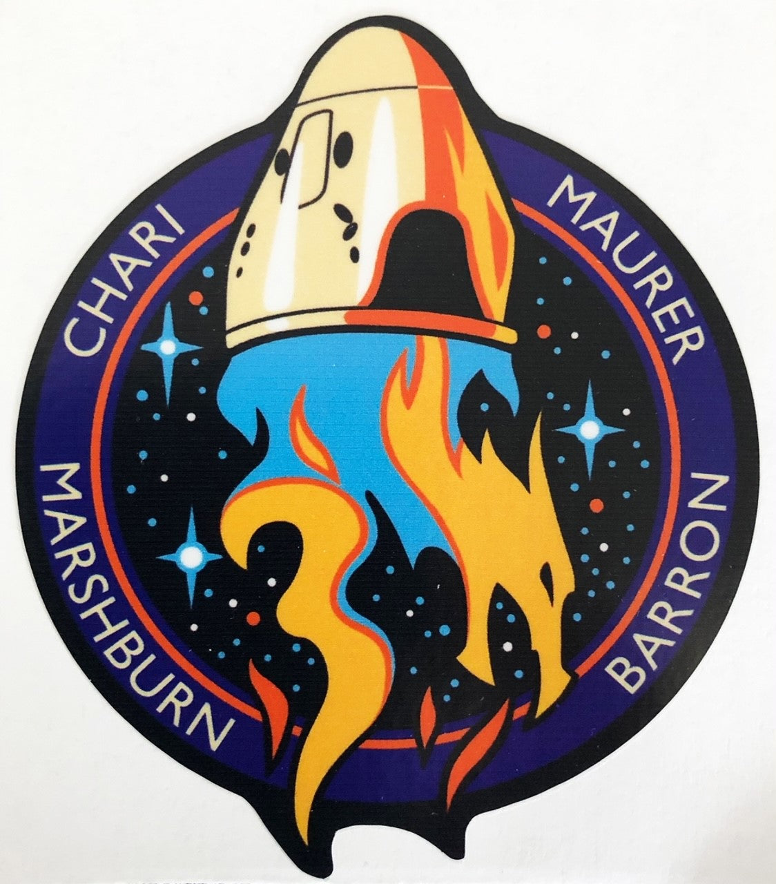 Spacex Crew Dragon Sticker