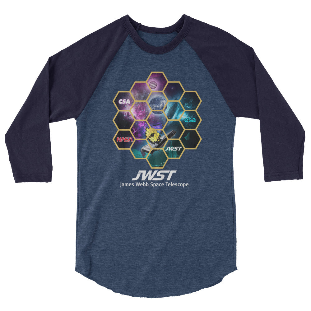 James Webb Space Telescope JWST 3/4 Sleeve Shirt - The Space Store