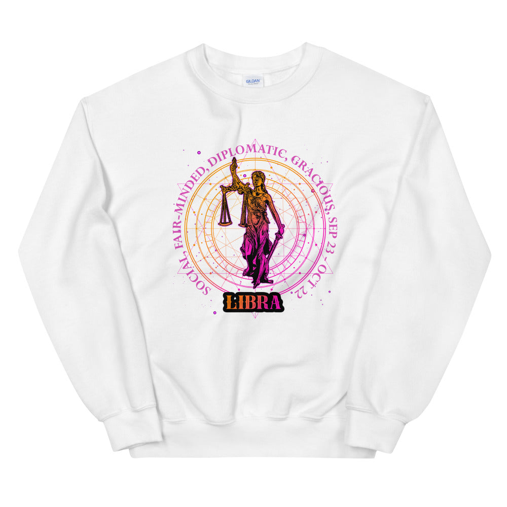 Libra Zodiac Sign Sweatshirt - The Space Store