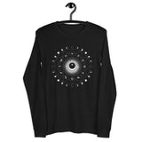 Zodiac Wheel Long Sleeve Astrology T-shirt - Black or Grey - The Space Store
