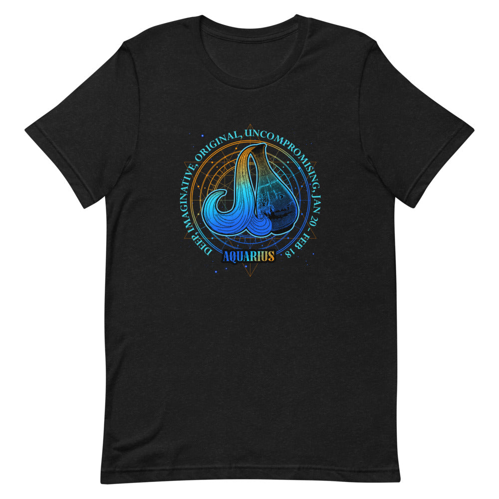 Aquarius Zodiac Sign Shirt - The Space Store