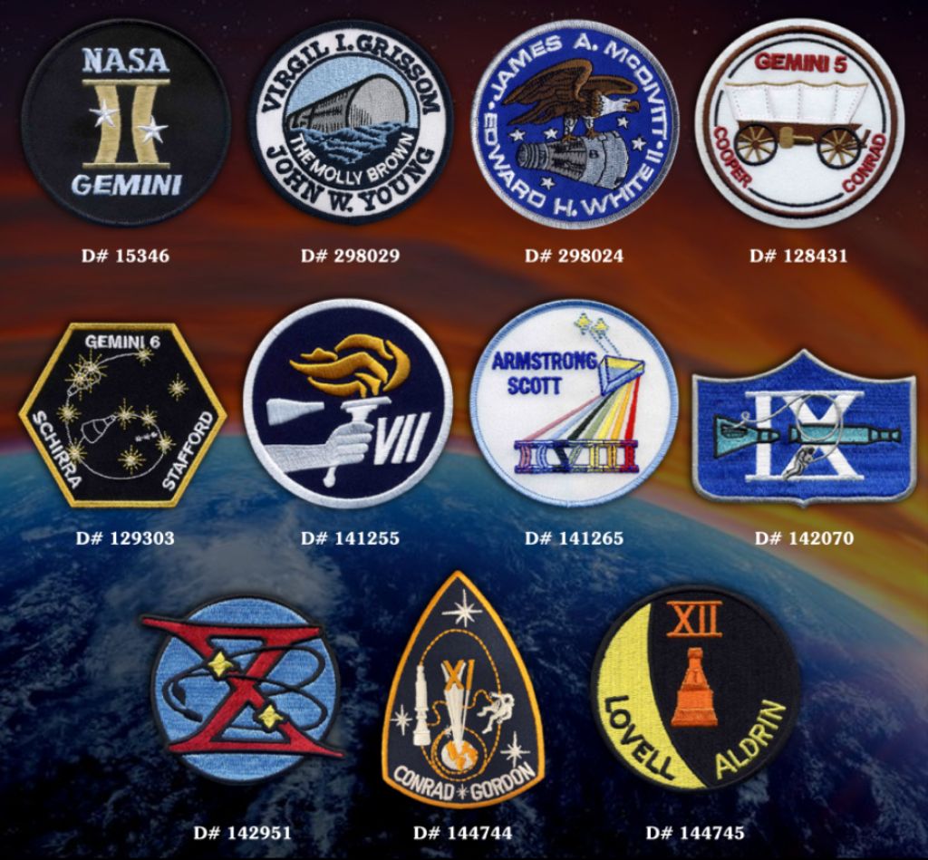 Gemini Missions Patch Set - The Space Store
