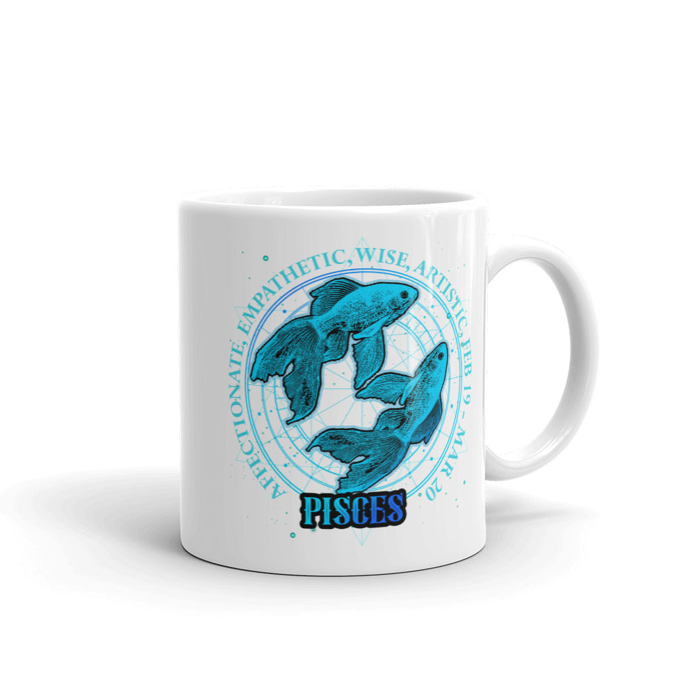 Pisces Zodiac Sign Mug - The Space Store