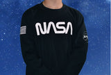 NASA Worm Reflective Logo Long Sleeve Youth Shirt